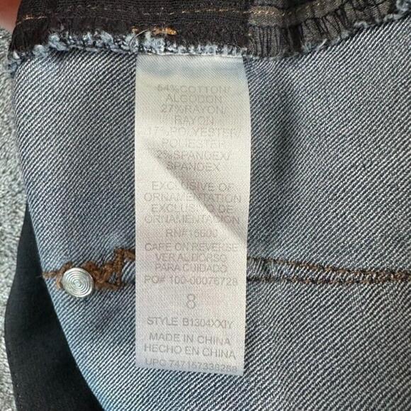 Democracy Jeans Womens 8 Blue Skinny Mid Rise Stretch Ab Technology Pants - Picture 4 of 10